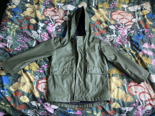 Boys green rain coat jacket - boys,