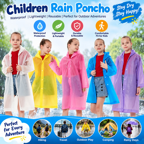 Children waterproof hooded - children,