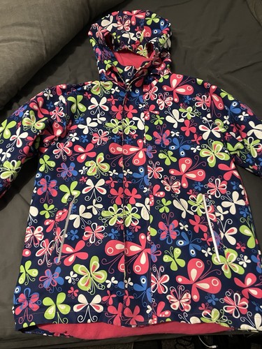 Girls winter patterned fur - patterned,